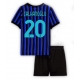 Inter Milan Hakan Calhanoglu #20 Replike Domaci Dres za djecu 2025-26 Kratak Rukav (+ Kratke hlače)